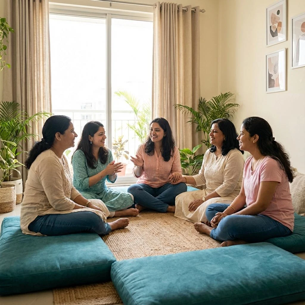 Un círculo de mujeres